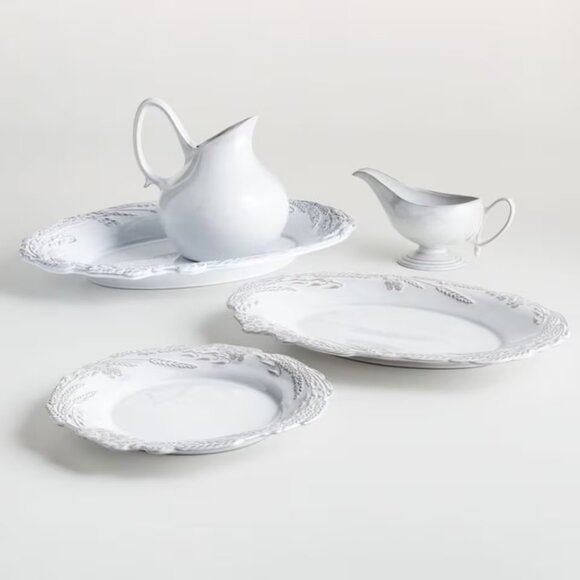 Crate and Barrel French Country Vibe Porcelain Jug - Picture 3 of 8